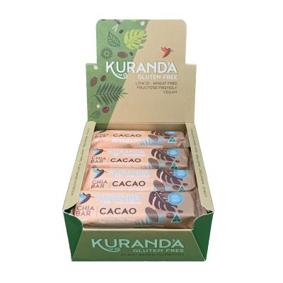 Kuranda Wholefoods Gluten Free Chia Bars Chia & Cacao Nibs 40g x 16 Display